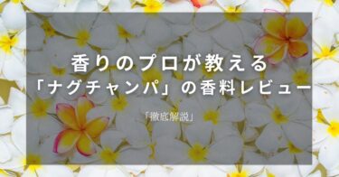 【ナグチャンパ】香りのプロが教える「ナグチャンパ」の香料レビュー【徹底解説】