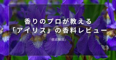 【アイリス】香りのプロが教える「アイリス」の香料レビュー【徹底解説】