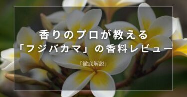 【フランジパニ】香りのプロが教える「フランジパニ」の香料レビュー【徹底解説】